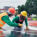 Solar panels cleaning at home