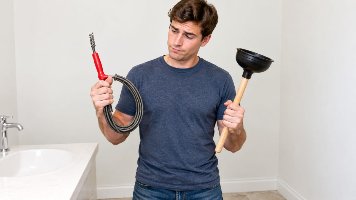 Drain Snake vs Plunger