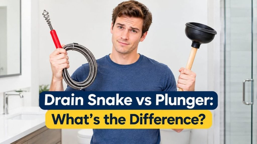 Drain Snake vs Plunger: What's the Difference